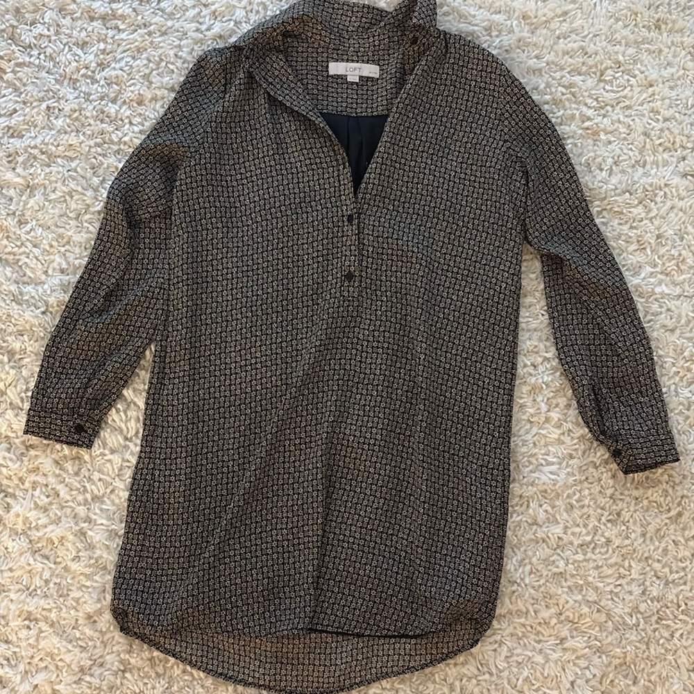 Loft Petite Small T-Shirt, Dress Long Sleeve